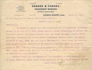 1903, Mar. 9, Lougee & Lougee, Sales letter