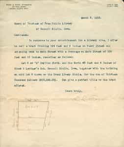 1903, Mar. 7, D.L. Ross, Lot sales letter
